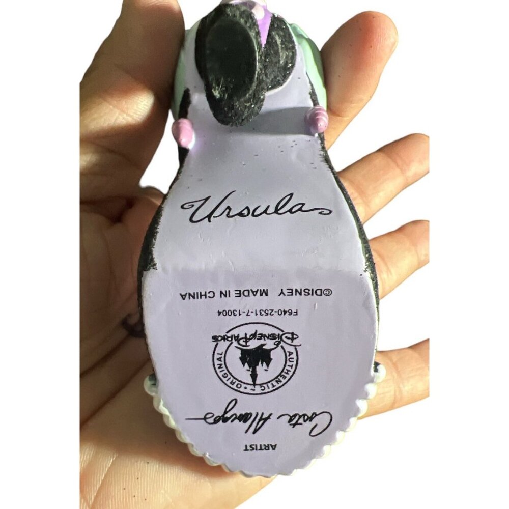 DISNEY PARKS DESIGNER SHOES URSULA THE LITTLE MERMAID SHOE CHRISTMAS ORNAMENT - Picture 5 of 5
